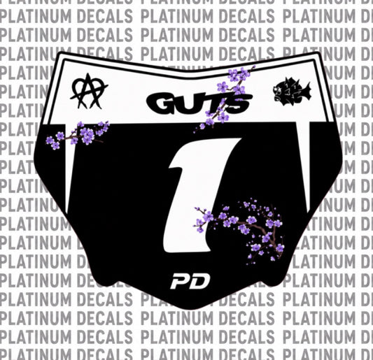 Cherry Blossoms Purple Motocutz Decal