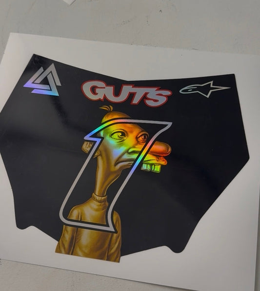 Neegy Motocutz Plate Decal
